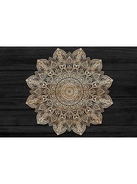 Intra απο ξύλο plywood 3mm-4mm πάχος Τρισδιάστατη Mandala Δίασταση 30x30 cm INTRAFABR-73486587