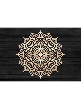 Σετ των 2 Intra απο ξύλο plywood 3mm-4mm πάχος Τρισδιάστατη Mandala Δίασταση 30x30 cm INTRAFABR-69575702