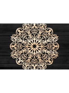 Intra απο ξύλο plywood 3mm-4mm πάχος Τρισδιάστατη Mandala Δίασταση 30x30 cm INTRAFABR-74274000
