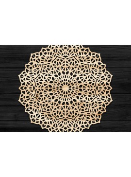 Intra απο ξύλο plywood 3mm-4mm πάχος Τρισδιάστατη Mandala Δίασταση 30x30 cm INTRAFABR-74276879