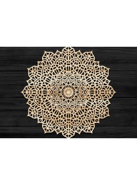 Intra απο ξύλο plywood 3mm-4mm πάχος Τρισδιάστατη Mandala Δίασταση 30x30 cm INTRAFABR-74282219