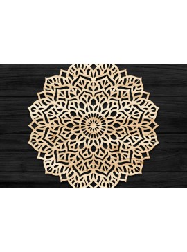 Σετ των 2 Intra απο ξύλο plywood 3mm-4mm πάχος Τρισδιάστατη Mandala Δίασταση 30x30 cm INTRAFABR-74283303