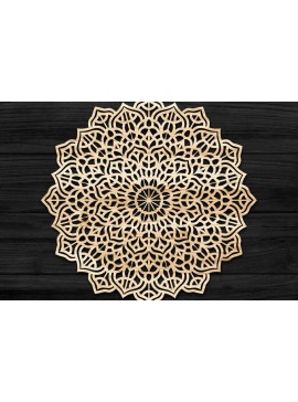 Intra απο ξύλο plywood 3mm-4mm πάχος Τρισδιάστατη Mandala Δίασταση 30x30 cm INTRAFABR-74286319