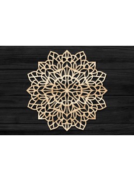 Intra απο ξύλο plywood 3mm-4mm πάχος 3D Mandala για Cricut Δίασταση 30x30 cm INTRAFABR-69577545