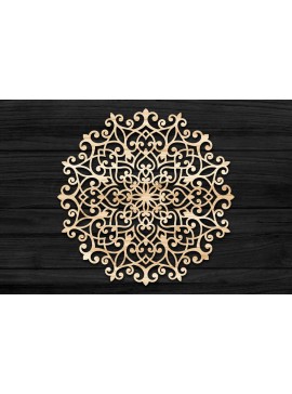 Intra απο ξύλο plywood 3mm-4mm πάχος 3D Mandala για Cricut Δίασταση 30x30 cm INTRAFABR-69577868
