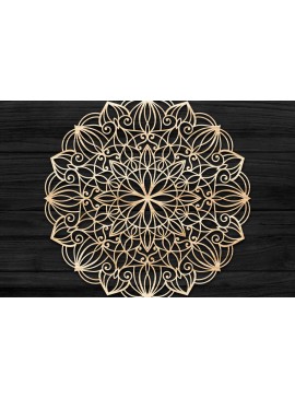 Intra απο ξύλο plywood 3mm-4mm πάχος 3D Mandala για Cricut Δίασταση 30x30 cm INTRAFABR-73705800