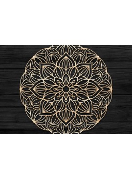 Σετ των 2 Intra απο ξύλο plywood 3mm-4mm πάχος 3D Mandala για Cricut Δίασταση 30x30 cm INTRAFABR-73866048