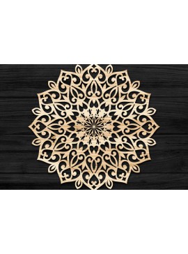 Intra απο ξύλο plywood 3mm-4mm πάχος 3D Mandala για Cricut Δίασταση 30x30 cm INTRAFABR-74168446