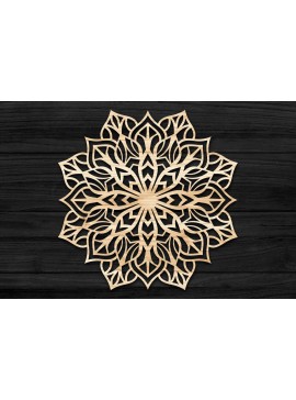 Intra απο ξύλο plywood 3mm-4mm πάχος 3D Mandala για Cricut Δίασταση 30x30 cm INTRAFABR-69578401