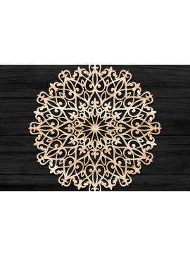 Intra απο ξύλο plywood 3mm-4mm πάχος 3D Mandala για Cricut Δίασταση 30x30 cm INTRAFABR-74272770