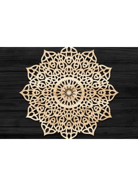 Intra απο ξύλο plywood 3mm-4mm πάχος 3D Mandala για Cricut Δίασταση 30x30 cm INTRAFABR-74277476