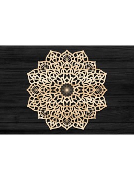 Intra απο ξύλο plywood 3mm-4mm πάχος 3D Mandala για Cricut Δίασταση 30x30 cm INTRAFABR-69578833