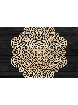 Intra απο ξύλο plywood 3mm-4mm πάχος 3D Mandala για Cricut Δίασταση 30x30 cm INTRAFABR-74285725