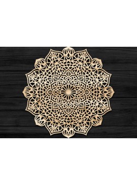 Intra απο ξύλο plywood 3mm-4mm πάχος 3D Mandala για Cricut Δίασταση 30x30 cm INTRAFABR-74285917
