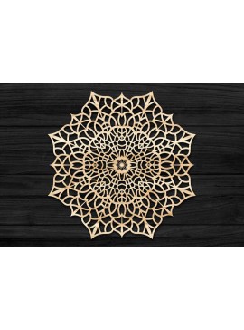 Σετ των 2 Intra απο ξύλο plywood 3mm-4mm πάχος 3D Mandala για Cricut Δίασταση 30x30 cm INTRAFABR-69579116