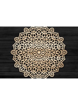 Intra απο ξύλο plywood 3mm-4mm πάχος 3D Mandala για Cricut Δίασταση 30x30 cm INTRAFABR-74286451