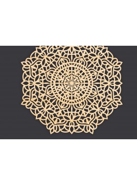 Intra απο ξύλο plywood 3mm-4mm πάχος 3D Mandala για Cricut Δίασταση 30x30 cm INTRAFABR-86059610