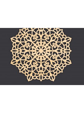 Intra απο ξύλο plywood 3mm-4mm πάχος 3D Mandala για Cricut Δίασταση 30x30 cm INTRAFABR-86059619