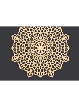 Intra απο ξύλο plywood 3mm-4mm πάχος 3D Mandala για Cricut Δίασταση 30x30 cm INTRAFABR-86059631