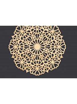 Intra απο ξύλο plywood 3mm-4mm πάχος 3D Mandala για Cricut Δίασταση 30x30 cm INTRAFABR-86059647