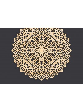 Σετ των 2 Intra απο ξύλο plywood 3mm-4mm πάχος 3D Mandala για Cricut Δίασταση 30x30 cm INTRAFABR-86060220
