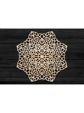 Σετ των 2 Intra απο ξύλο plywood 3mm-4mm πάχος 3D Mandala για Cricut Δίασταση 30x30 cm INTRAFABR-69579500