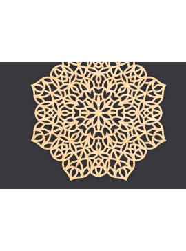 Intra απο ξύλο plywood 3mm-4mm πάχος 3D Mandala για Cricut Δίασταση 30x30 cm INTRAFABR-86060254