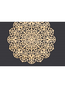 Intra απο ξύλο plywood 3mm-4mm πάχος 3D Mandala για Cricut Δίασταση 30x30 cm INTRAFABR-86060268