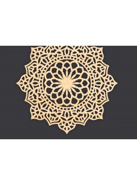 Intra απο ξύλο plywood 3mm-4mm πάχος 3D Mandala για Cricut Δίασταση 30x30 cm INTRAFABR-86060800