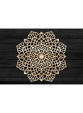 Σετ των 2 Intra απο ξύλο plywood 3mm-4mm πάχος 3D Mandala για Cricut Δίασταση 30x30 cm INTRAFABR-69579612