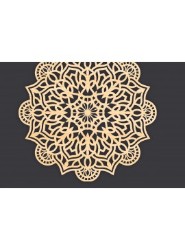 Intra απο ξύλο plywood 3mm-4mm πάχος 3D Mandala για Cricut Δίασταση 30x30 cm INTRAFABR-86060833
