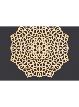 Intra απο ξύλο plywood 3mm-4mm πάχος 3D Mandala για Cricut Δίασταση 30x30 cm INTRAFABR-86060873