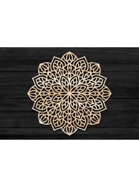 Intra απο ξύλο plywood 3mm-4mm πάχος 3D Mandala για Cricut Δίασταση 30x30 cm INTRAFABR-69580863