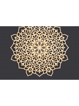 Σετ των 2 Intra απο ξύλο plywood 3mm-4mm πάχος 3D Mandala για Cricut Δίασταση 30x30 cm INTRAFABR-86061359