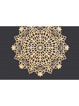 Intra απο ξύλο plywood 3mm-4mm πάχος 3D Mandala για Cricut Δίασταση 30x30 cm INTRAFABR-86061395