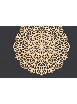 Intra απο ξύλο plywood 3mm-4mm πάχος 3D Mandala για Cricut Δίασταση 30x30 cm INTRAFABR-86061409