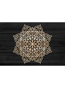 Intra απο ξύλο plywood 3mm-4mm πάχος 3D Mandala για Cricut Δίασταση 30x30 cm INTRAFABR-69581744