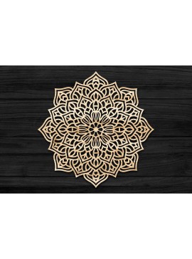 Intra απο ξύλο plywood 3mm-4mm πάχος 3D Mandala για Cricut Δίασταση 30x30 cm INTRAFABR-69581904