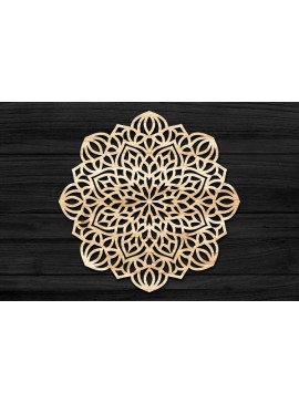 Intra απο ξύλο plywood 3mm-4mm πάχος 3D Mandala για Cricut Δίασταση 30x30 cm INTRAFABR-69582207