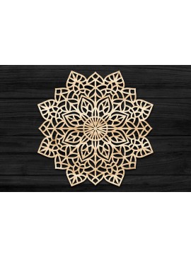 Intra απο ξύλο plywood 3mm-4mm πάχος 3D Mandala για Cricut Δίασταση 30x30 cm INTRAFABR-69582374