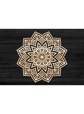 Intra απο ξύλο plywood 3mm-4mm πάχος 3D Mandala για Cricut Δίασταση 30x30 cm INTRAFABR-69583131