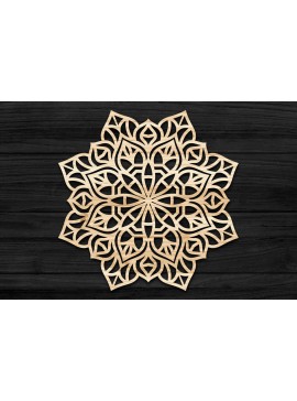 Intra απο ξύλο plywood 3mm-4mm πάχος 3D Mandala για Cricut Δίασταση 30x30 cm INTRAFABR-69584666