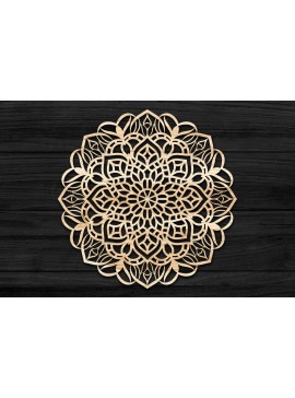 Intra απο ξύλο plywood 3mm-4mm πάχος 3D Mandala για Cricut Δίασταση 30x30 cm INTRAFABR-69576035