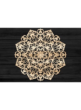 Intra απο ξύλο plywood 3mm-4mm πάχος 3D Mandala για Cricut Δίασταση 30x30 cm INTRAFABR-73588491