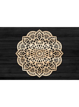 Intra απο ξύλο plywood 3mm-4mm πάχος 3D Mandala για Cricut Δίασταση 30x30 cm INTRAFABR-69573438