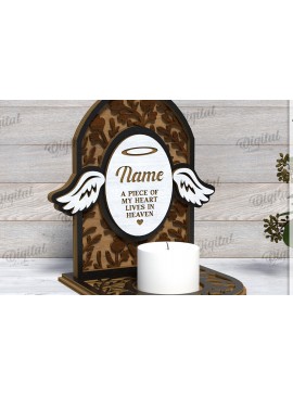 Intra απο ξύλο plywood 3mm-4mm πάχος 3D Memorial Κηροπήγιο Κοπή  Δίασταση 30x20 cm INTRAFABR-118768945