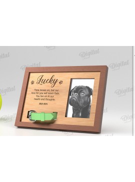 Intra απο ξύλο plywood 3mm-4mm πάχος 3D Memorial Πλαίσιο για κατοικίδια Δίασταση 20x30 cm INTRAFABR-120041121