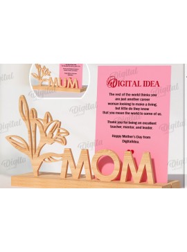 Intra απο ξύλο plywood 3mm-4mm πάχος Τρισδιάστατη θήκη κάρτας για τη γιορτή της μητέρας Δίασταση 30x20 cm INTRAFABR-118736062