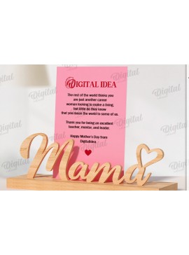 Σετ των 2 Intra απο ξύλο plywood 3mm-4mm πάχος Τρισδιάστατη θήκη κάρτας για τη γιορτή της μητέρας Δίασταση 30x20 cm INTRAFABR-118736088