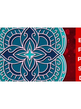 Intra απο ξύλο plywood 3mm-4mm πάχος 3d Πολυεπίπεδο περικοπής Mandala Δίασταση 30x30 cm INTRAFABR-23139419